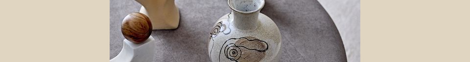 Materialbeschreibung Braune Deco-Vase aus Terrakotta Balduin