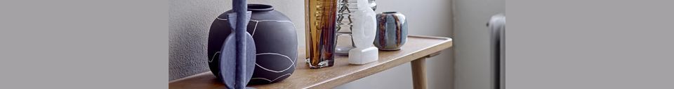Materialbeschreibung Braune Vase aus Glas Benia