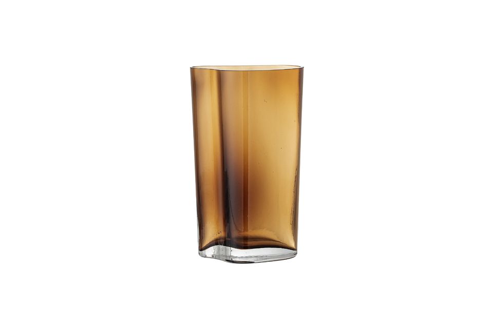 Braune Vase aus Glas Benia Bloomingville