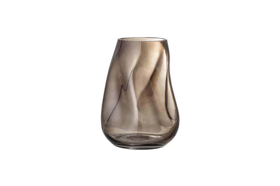 Braune Vase aus Glas Ingolf - 6