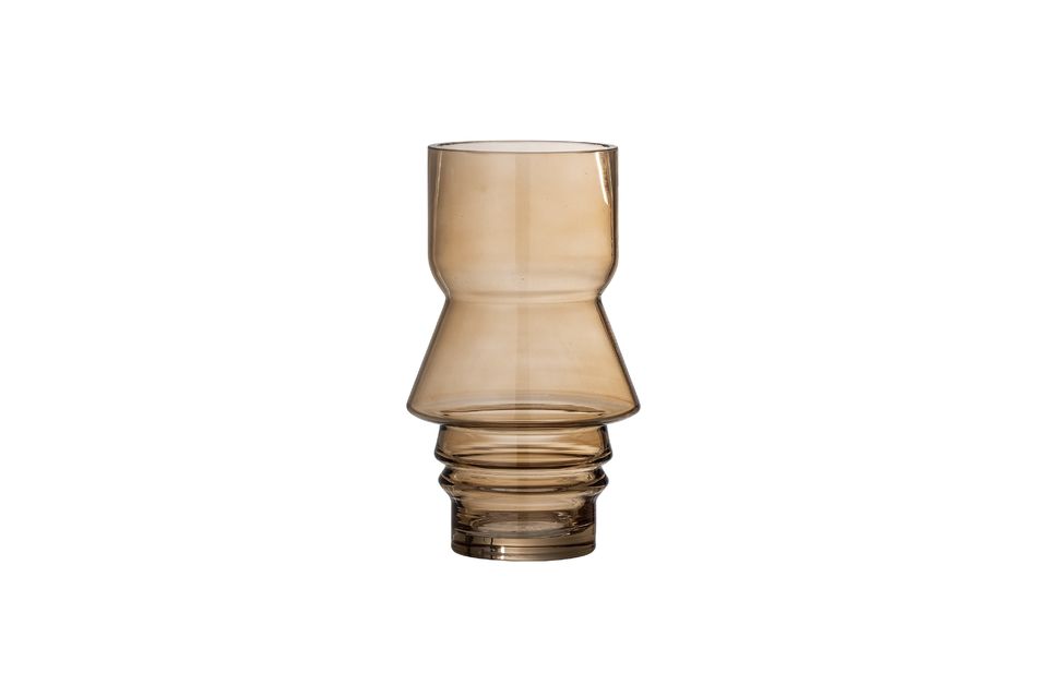 Braune Vase aus Glas Zalla Bloomingville
