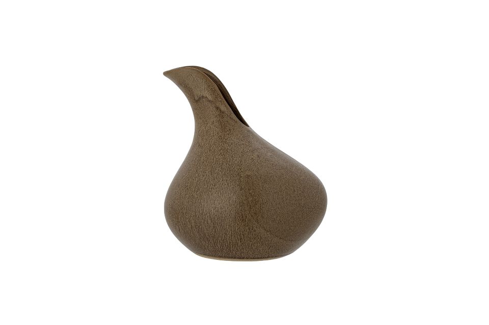Braune Vase aus Sandstein Amina Bloomingville