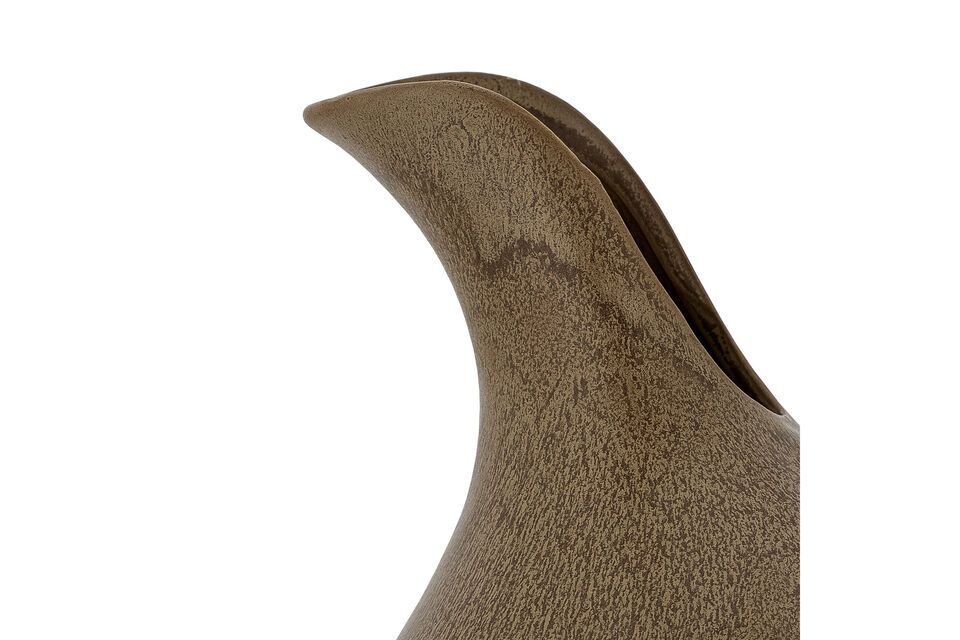 Braune Vase aus Sandstein Amina - 6