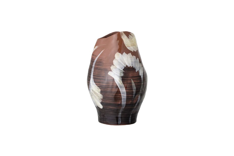 Braune Vase aus Sandstein Obsa - 6