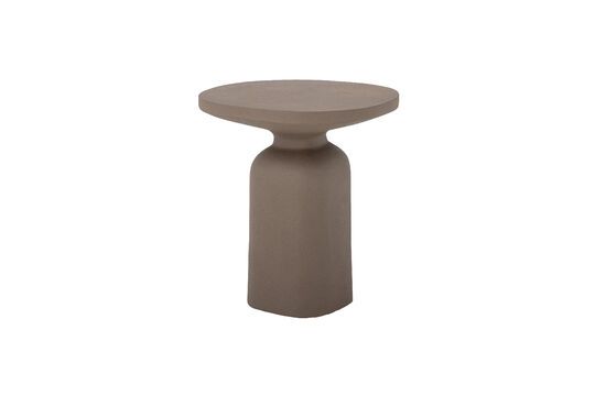 Brauner Aluminium-Beistelltisch Millan