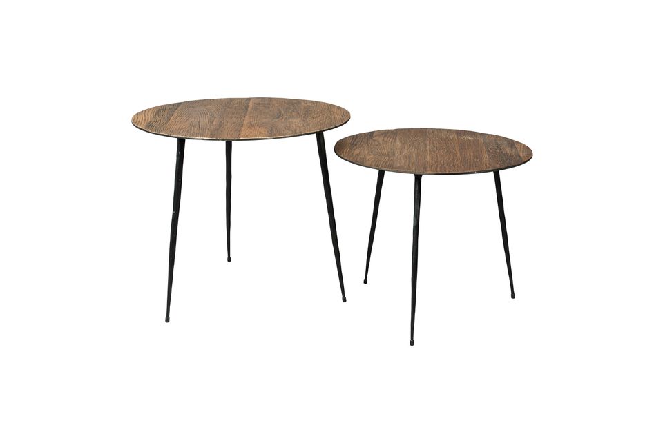 Brauner Beistelltisch Pepper 40 cm - 7