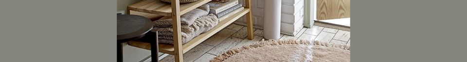 Materialbeschreibung Brauner Teppich aus Wolle Lenea