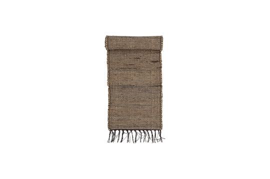 Brauner Tischläufer aus Jute Im