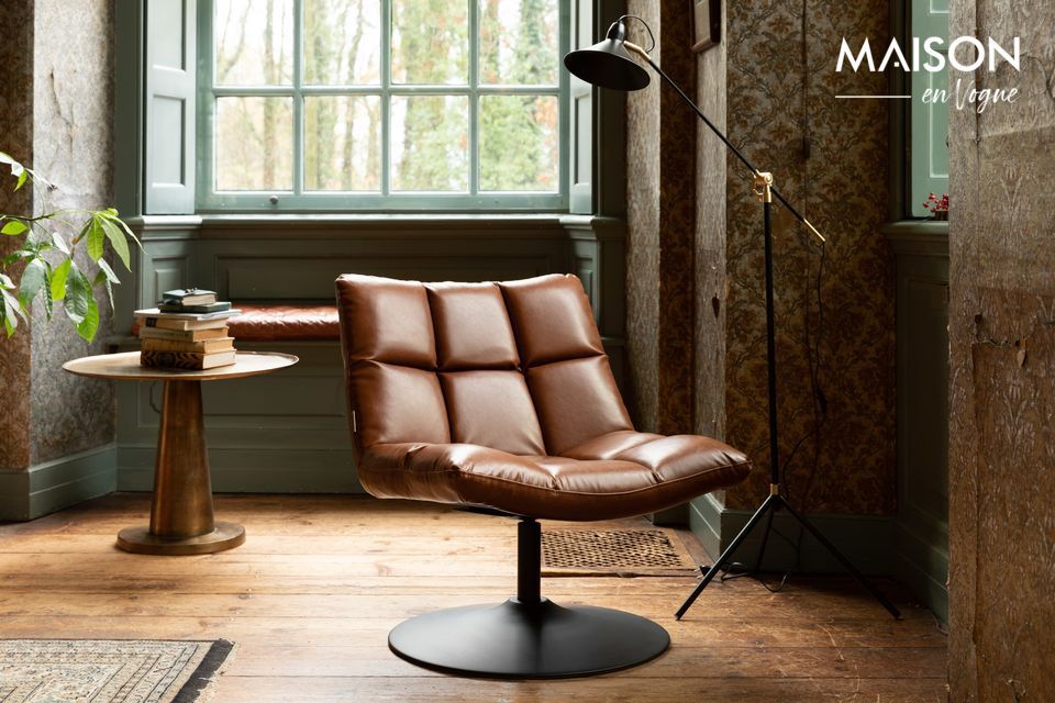 Brauner Vintage-Loungesessel Bar DutchBone