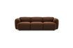 Miniaturansicht Braunes 3-Sitzer-Sofa aus Wolle und Leinen Swell 1