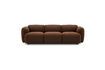 Miniaturansicht Braunes 3-Sitzer-Sofa aus Wolle und Leinen Swell 1
