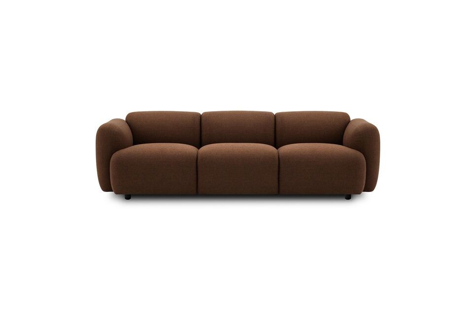Braunes 3-Sitzer-Sofa aus Wolle und Leinen Swell Normann Copenhagen