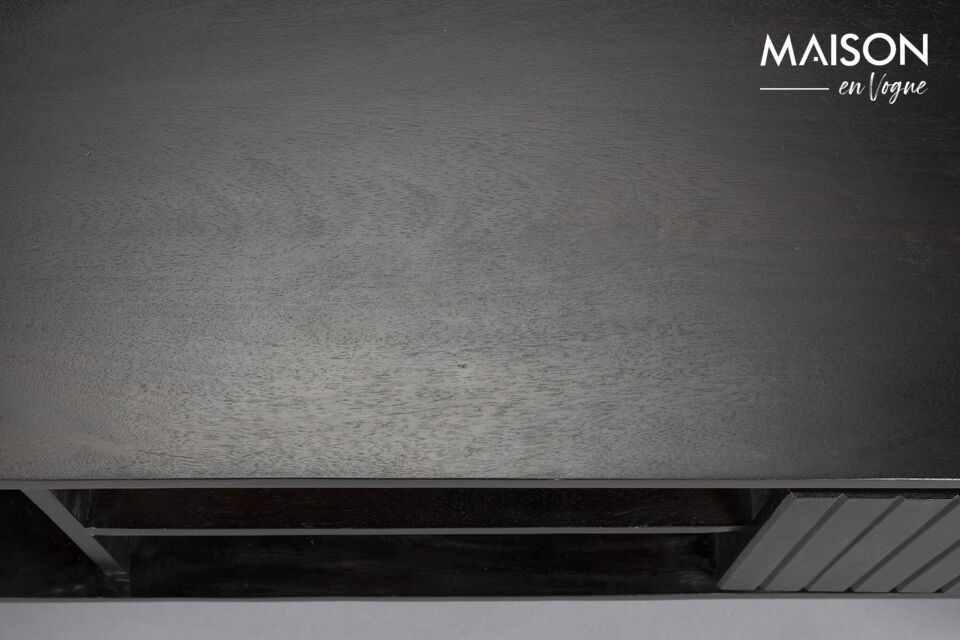 Das braune Mangoholzbuffet Kenji verkörpert die raue Eleganz eines zeitlosen Stücks