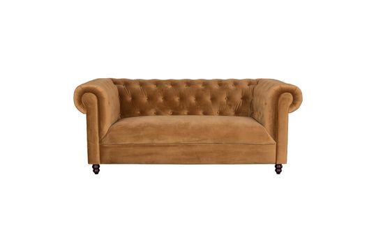 Chester-Sofa aus goldbraunem Samt ohne jede Grenze