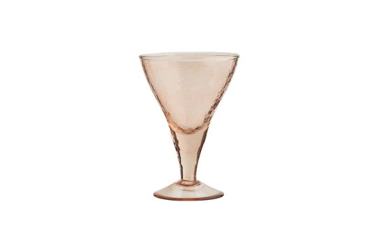 Cocktailglas aus orangefarbenem gehämmertem Glas Marto ohne jede Grenze