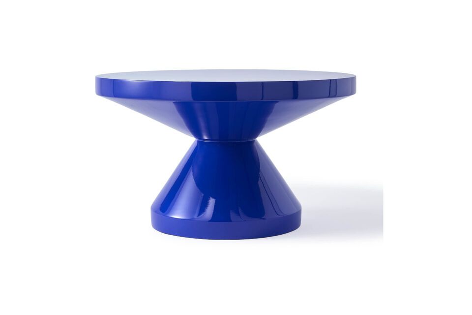 Couchtisch aus dunkelblauem Polyester Zig Zag - 6