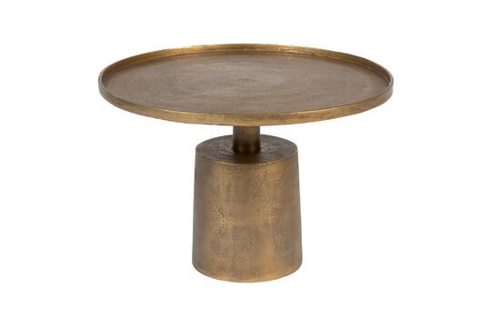 Couchtisch aus goldfarbenem Aluminium Mason