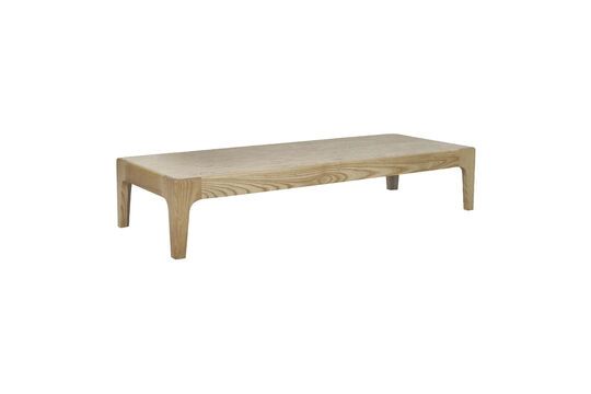 Couchtisch aus Holz und Travertin beige Livorno