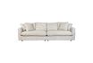 Miniaturansicht Cremefarbenes 3-Sitzer-Sofa aus Stoff Sense 1