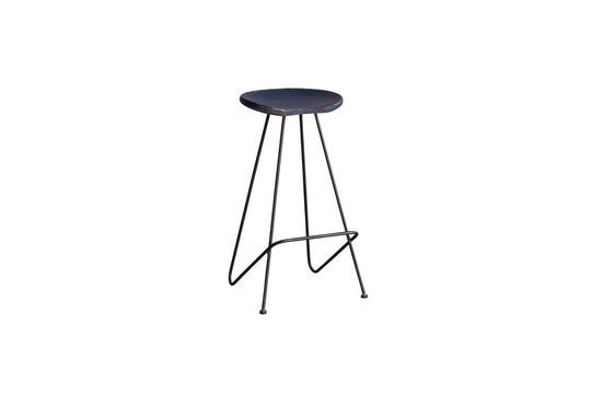 Dunkelblauer Metallhocker Coven