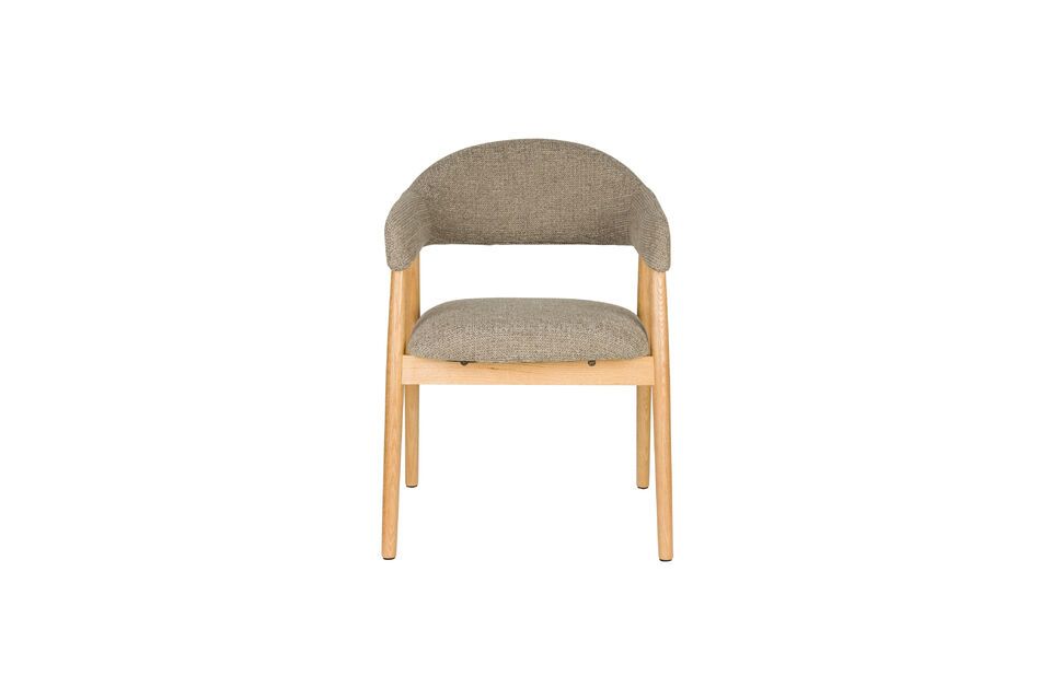 Dunkelbrauner Sessel aus Stoff Indy White Label