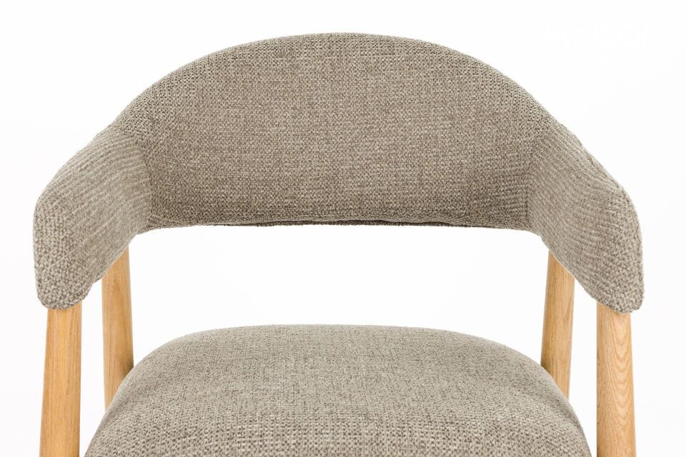 Dunkelbrauner Sessel aus Stoff Indy - 9