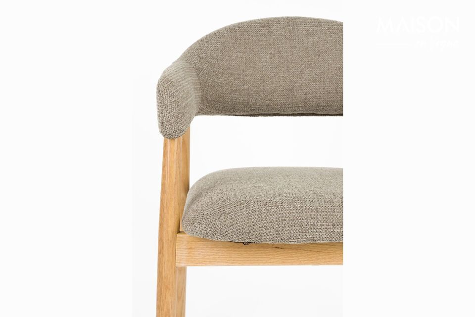 Dunkelbrauner Sessel aus Stoff Indy - 10