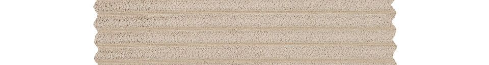 Materialbeschreibung Ecksofa links gerippt beige Bean