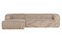 Miniaturansicht Ecksofa links gerippt beige Bean ohne jede Grenze