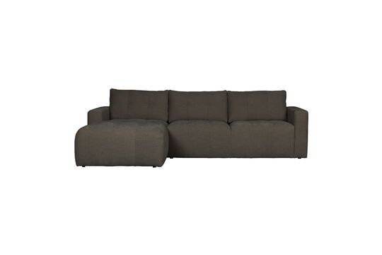 Ecksofa links in braunem Stoff Bar ohne jede Grenze