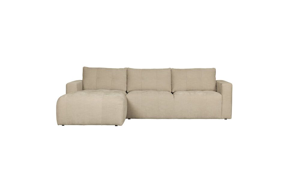 Ecksofa links in Stoff beige Bar Vtwonen