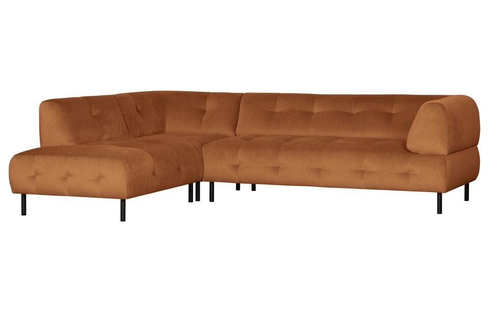 Ecksofa links velour cinnamon Lloyd Woood