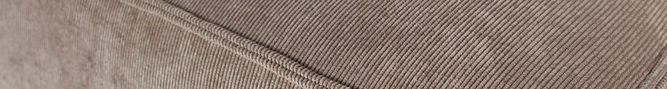 Materialbeschreibung Ecksofa mit Stoffbezug Hocker braun Lazy