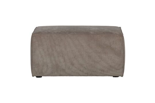 Ecksofa mit Stoffbezug Hocker braun Lazy ohne jede Grenze
