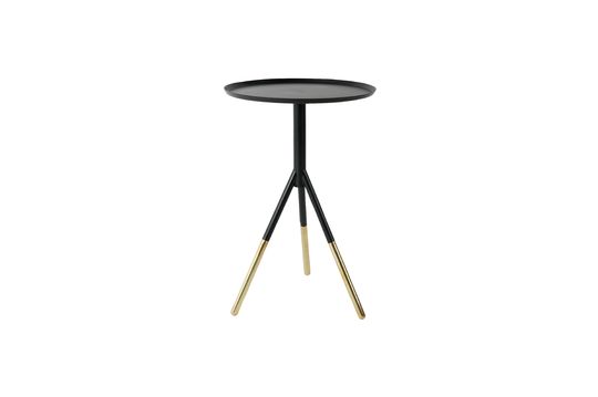 Elia Beistelltisch schwarz mit Messing-Finish