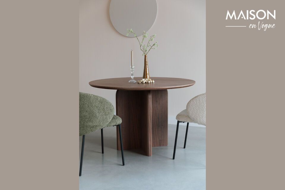 Esstisch aus braunem Holz Laurent White Label