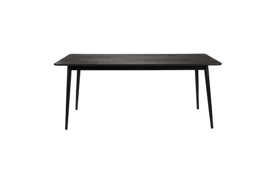 Esstisch aus schwarzem Holz 160cm Fabio