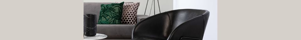 Materialbeschreibung Festoon Lounge-Stuhl schwarz