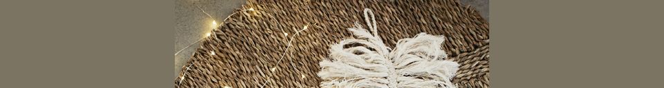 Materialbeschreibung Fußmatte aus Seegras in Beige Tallo