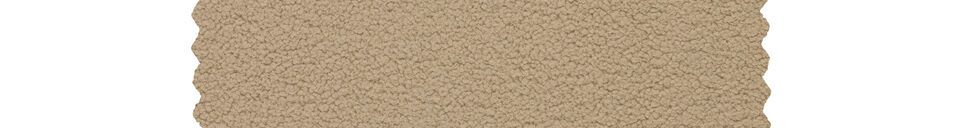 Materialbeschreibung Fußsack mit Schaffelleffekt Sand Rocco