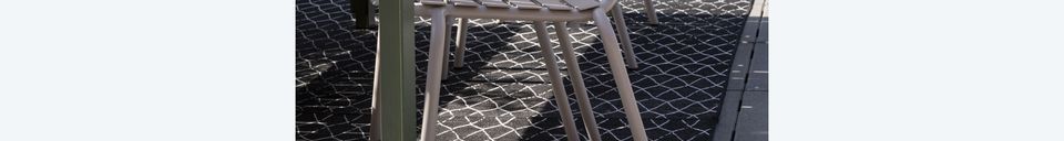 Materialbeschreibung Gartenstuhl aus weißem Aluminum Vondel