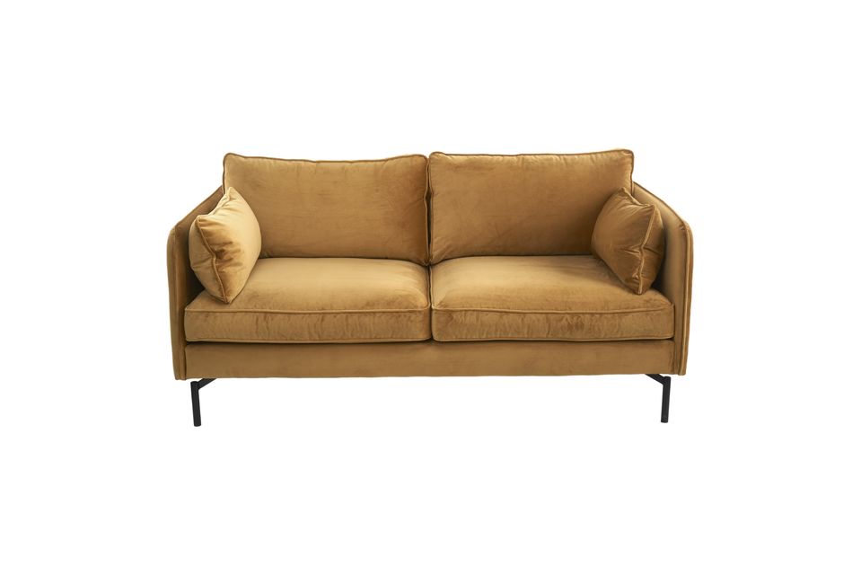 Gelbes 2-Sitzer-Sofa aus Samt PPNO Pols Potten