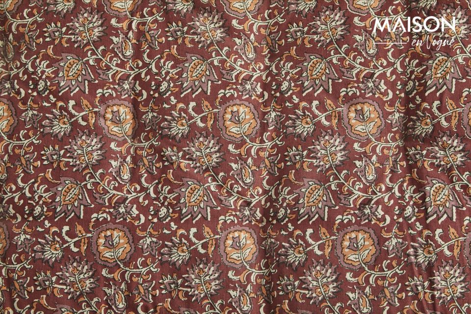 Baumwollkissen in warmen Farben, einer Mischung aus Altrosa, Orange, Beige, Grau und Paprika