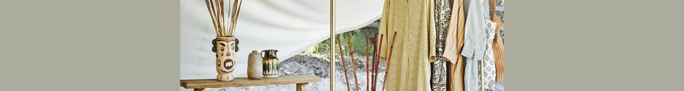 Materialbeschreibung Getufteter Baumwollteppich Losange in weiß