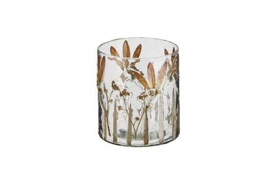 Glas-Windlicht transparent Leaves ohne jede Grenze