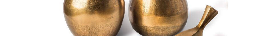 Materialbeschreibung Goldenes Aluminium-Sparschwein Apple