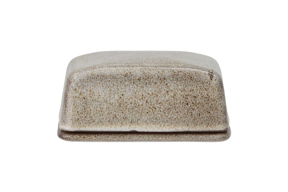 Graue Butterdose aus Sandstein Sandrine Bloomingville