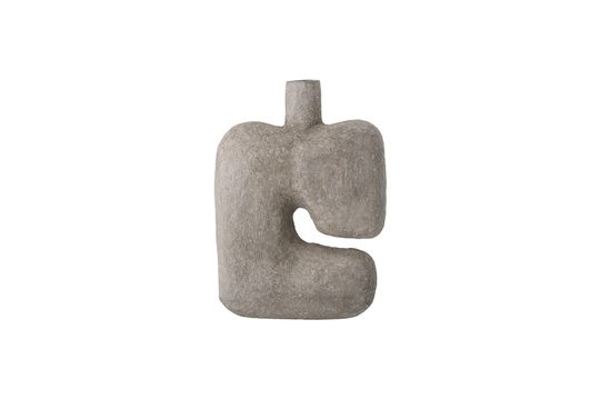 Graue Deko-Vase aus Pappmaché Banael ohne jede Grenze