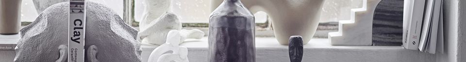 Materialbeschreibung Graue Deko-Vase aus Terrakotta Nori