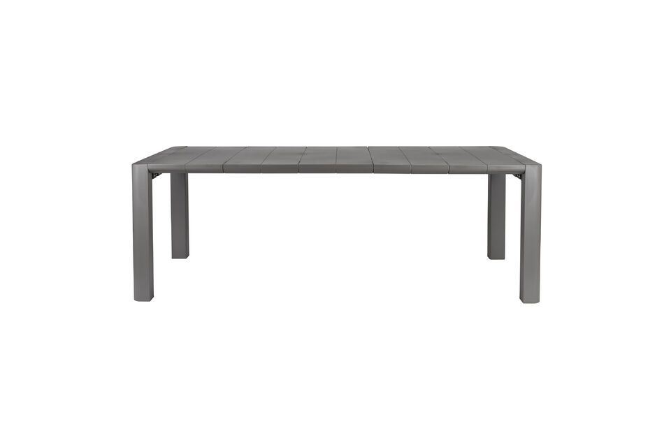 Grauer Gartentisch aus Stahl Alban White Label